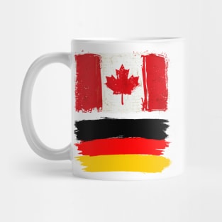 Canadian and Germany Flag Mug